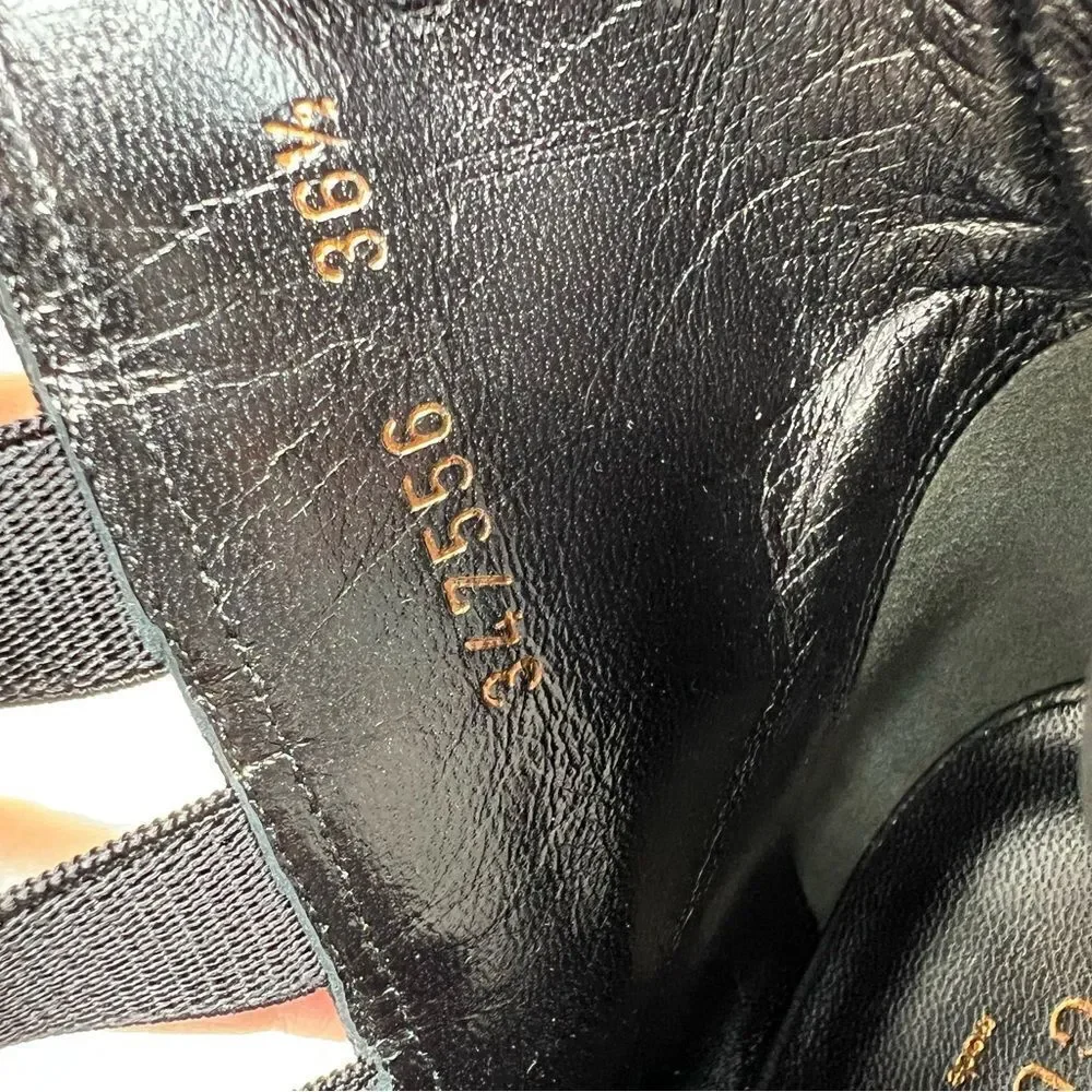 Gucci Black Booties Size 36.5
